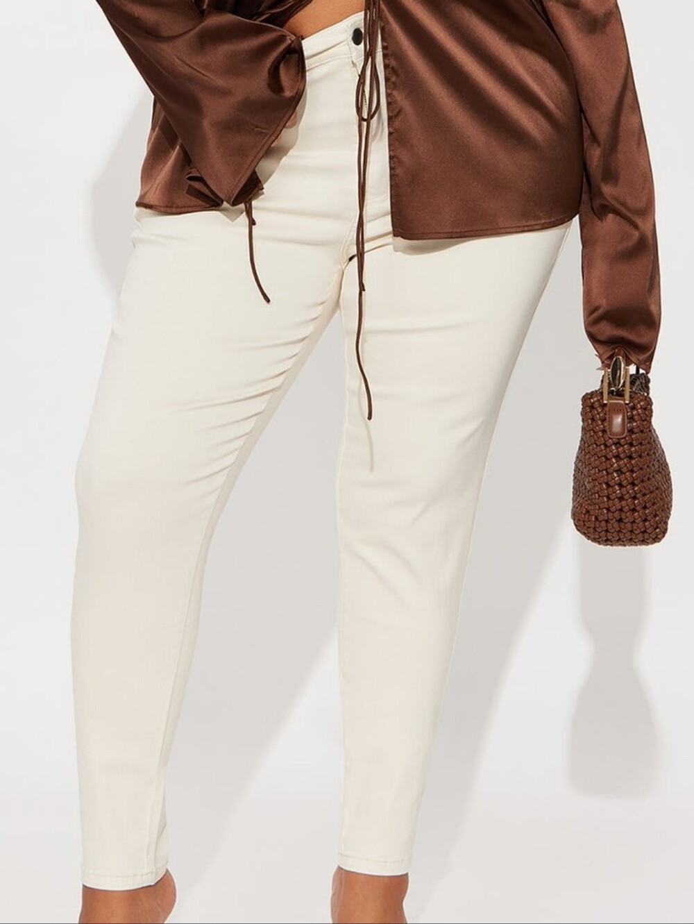 High-stretch Mid-waist Skinny Jeans